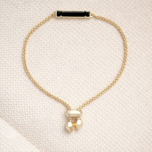 Kendra Scott Onyx and Gold Bar Bracelet NWT